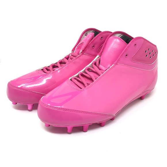 mens pink football cleats